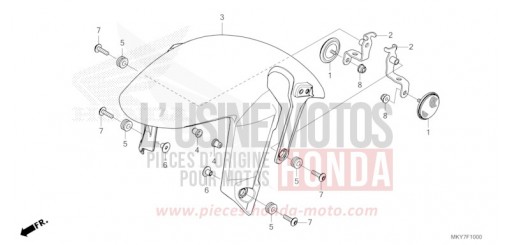 KOTFLUEGEL, VORNE CB650RAT de 2026